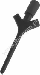 KLEPS 3 ST SW Chwytak mini, pazurkowy, elastyczny, norma 0,64mm, czarny, Hirschmann, 973592100, KLEPS3STSW