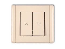 FLEXI Wyłącznik żaluzjowy zwierny przycisk beżowy 1FWP-8 KARLIK