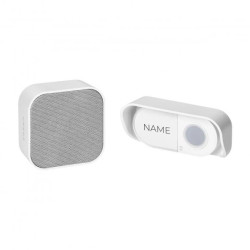 ATEL DC, dzwonek bezprzewodowy bateryjny, learning system, 38 dźwięków, 150m, biały,OR-DB-KA-171/W