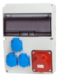 Rozdzielnica stacjonarna 11M 16A/5P 3x230V IP66 RSW013