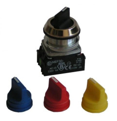 Przełącznik 2 położeniowy pokrętło 30mm żółty 2Z bez samopowrotu W0-NEF30-P 2X G
