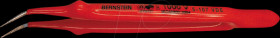 5-107-VDE VDE tweezers, curved, serrated, 150 mm