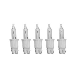 Żarówka choinkowa 12V 0,84W przeźroczysta do lampek choinkowych Pisello, Global i inne