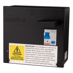 matt:e SP-EVCP-RC60 1 Phase 32A Type A RCBO WH Consumption Limiting 60A Black