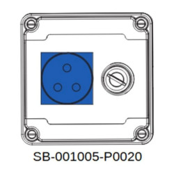 Rozdzielnica SP22-SAA-01 1x3x16A INA=10A IP54 SB-001005-P0020-54