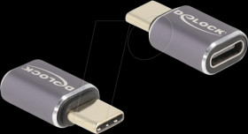60046 USB 4.0 adapter, C male to C female, metal