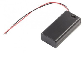 KOSZYK NA 2 BAT AAA1.5V+POKRYW+WYLACZNIK