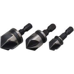 BlueSpot Tools 20310 Countersink Bit Set 3 Piece