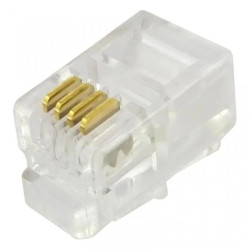 Wtyk telefoniczny RJ-9 4p4c /opak = 100szt/