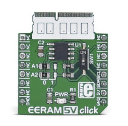 Zestaw badawczo-rozwojowe – pamięci, EERAM 5V Click, rodzaj: Płytka Click mikroBus