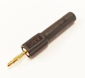 26.452.2 adapter wtyk bananowy 2mm / gniazdo bananowe 4mm, czarny