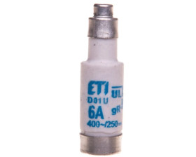 Wkładka bezpiecznikowa D01 6A gR 400V D01UQ6A E14 004311003