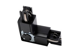 Łącznik kątowy regulowany typu L do szynoprzewodu 3-fazowego Z/W czarny XAE-LKLRZWC-10