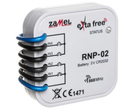 Radiowy nadajnik dopuszkowy 4-kanałowy RNP-02 EXF10000036
