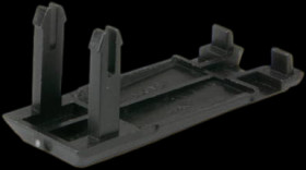 Interlock, 3-pole, black for flat connectors, 169563
