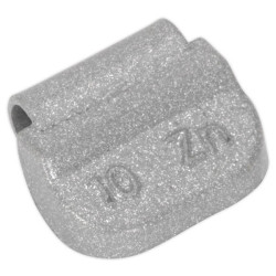 Sealey WWSH10 Wheel Weight 10g Hammer-On Zinc for Steel Wheels Pack of 100