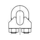 Uchwyt liny 13 mm M10 stal cynkowany galwanicznie TOOLCRAFT 112509 10 szt.