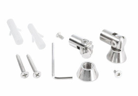 Deko Light 987080 Universal Halteclip Aufnahme (schwenkbar) Set 2 Stk metal 1 szt.