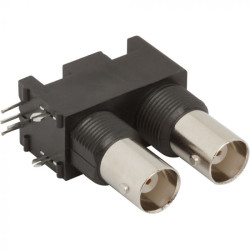 Złącze RF, montaż typu Przegroda czołowa Żeński typ złącza Złącze BNC Lutowane