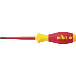 Wiha 36329 3281 Screwdriver SoftFinish&#xAE; electric slimFix SL/PZ1 x 80 mm