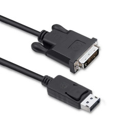 Qoltec Kabel DisplayPort DVI (24+1) męski 1.8m