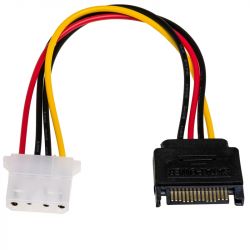 Przyłącze zasilające MOLEX - SATA M/F 15cm AKYGA