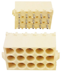 Wtyk PCB 15-pinowe raster: 6.35mm 3-rzędowe TE Connectivity Przewlekany 19.0A 600.0 V.