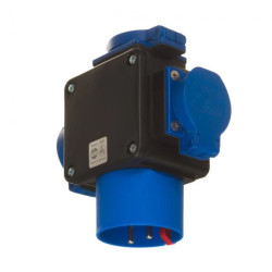 Rozdzielacz prądu 2P+Z 16A - 3x 2P+Z 16A IP44 20P3167