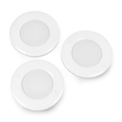 Zestaw podszafkowych lampek LED PL986 z czujnikiem ruchu - okrągłe