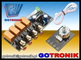 Selektor wejść audio do wzmacniacza