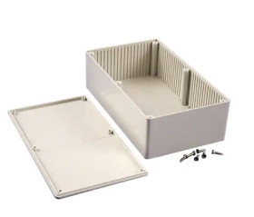 Obudowa ABS szerokość zew. 110 mm długość zew. 190 mm wys. zew. 57 mm Hammond IP54 Szary