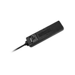 PRZEDŁUŻACZ SIECIOWY 4-GNIAZDA DŁUGOŚĆ 1,5m CZARNY REBEL