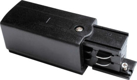 Złącze zasilające szynoprzewodu IP20 3-fazowe czarne TRACK POWER CONNECTOR P-L 4W BLACK GXTR012