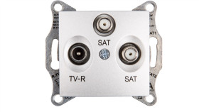 Sedna Gniazdo Antenowe Tv/Sat/Sat Końcowe Aluminium Sdn3502160