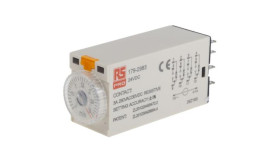 Przekaźnik Czasowy Zwłoczny Jednofunkcyjny 0.1 › 3Min 4Pdt 4-Stykowy 4Pdt 24V Dc