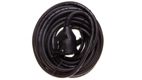 Przedłużacz 1-Gniazdo Z/U 10M /H07rn-F 3X1,5/ Czarny P01710