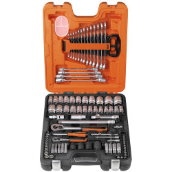 Bahco S87&#x2B;7 Socket &amp; Spanner Set of 94 Metric &amp; AF 1/4 &amp; 1/2in Drive