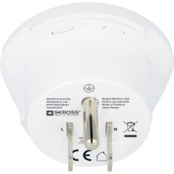 Skross 1.500221-E Travel Adapter Connects Devices in 150&#x2B; Countries to USA