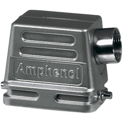 Amphenol C146 21R024 500 1 mate&#xAE; Housing Hood Size E24 Side Entry Low Profile