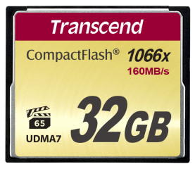 Karta pamięci flash CompactFlash, 32 GB, Transcend MLC -25 → +85°C 1000x