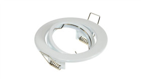 Oprawa Sufitowa Dafa Biała Okrągła Stal Ruchoma