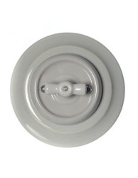 CERAMICZNY WŁĄCZNIK PODTYNKOWY JEDNOTOROWY SZARY Z RAMKĄ 2WP01AG