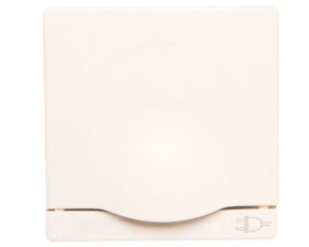 Simon 82 Pokrywa gniazda pojedynczego SCHUKO z/u IP20 z klapką pełną beżowa 82090-31