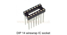 IC Socket 14-pin DIP wirewrap (D0814F01) - Harwin