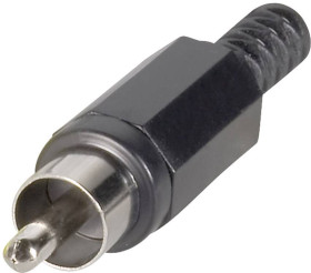 TRU COMPONENTS 1578855 Złącze męskie RCA/Cinch, niklowany, 1 szt.