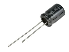 Kondensator; niskoimpedancyjny; elektrolityczny; 680uF; 6,3V; MZR681M0JFBBR; fi 8x11,5mm; 3,5mm; przewlekany (THT); luzem; Jamic