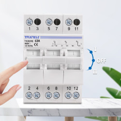 Modułowy przełącznik zasilania (MTS) I-0-II 3P 63A