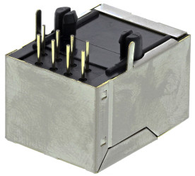 Złącze RJ45 Żeński Złącze RJ45 Montaż na płytce drukowanej Cat5 Wurth Elektronik Poziomy 8-żyłowe