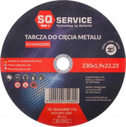 Tarcza do cięcia metalu 230x1,9 seria SQ mocna Schmith