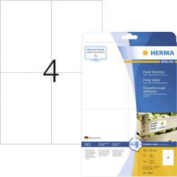Herma 10909 Adhesive Labels White High-Quality Multipurpose 100pcs (25 sheets)
